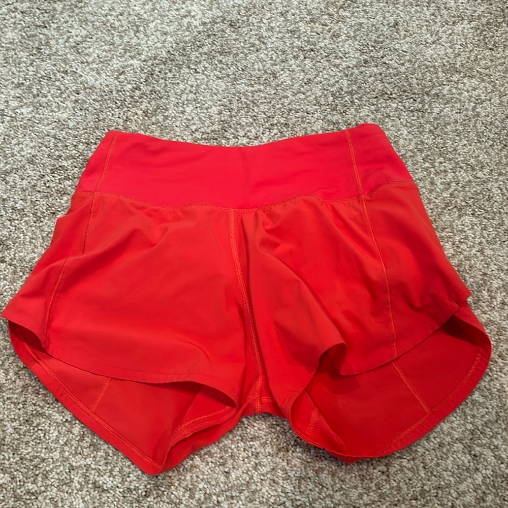 Lululemon speed up shorts 4 inches, barely worn